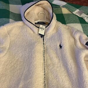 Polo by Ralph Lauren Off-White Fleece Hoodie